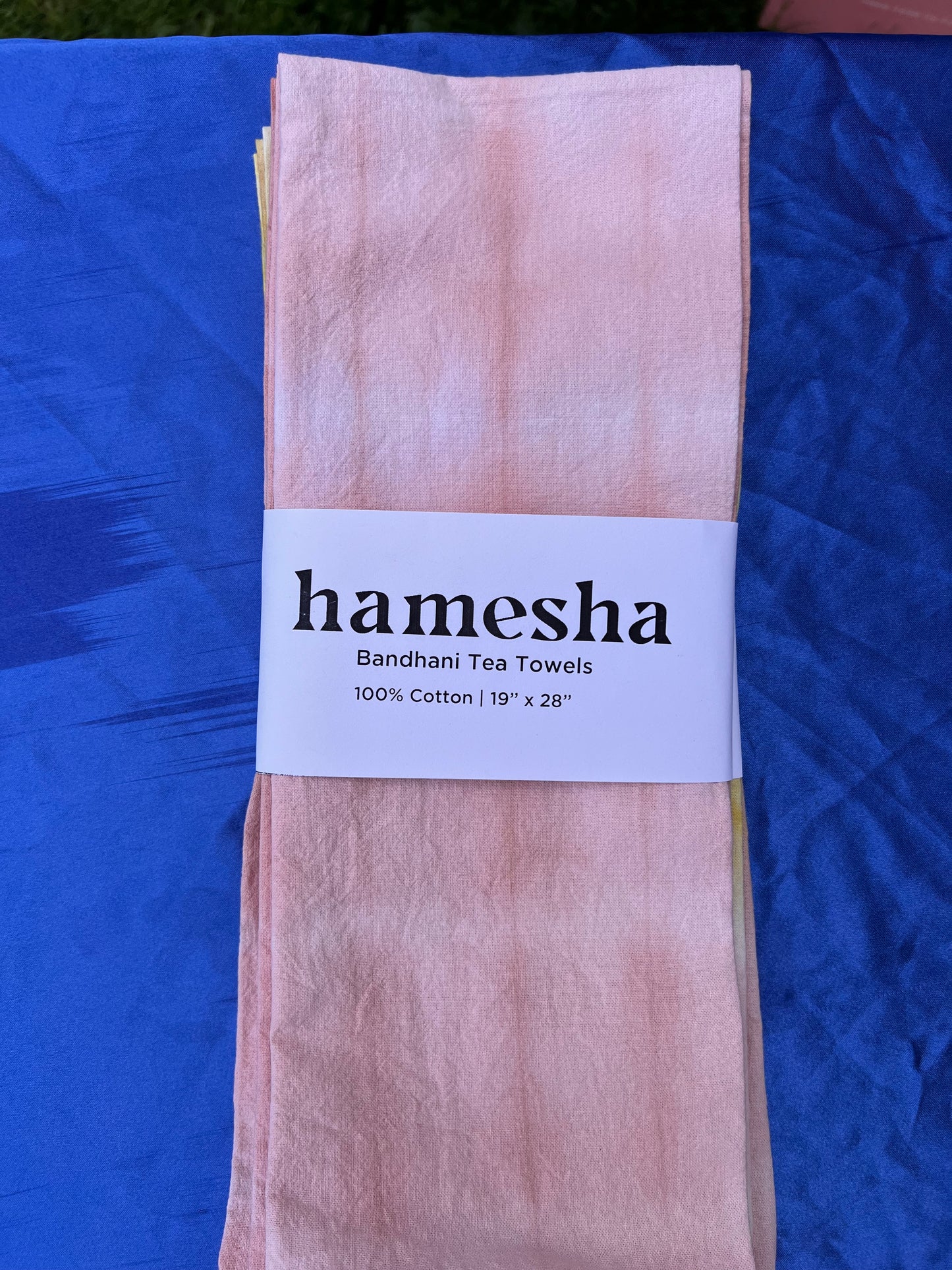 Bandhani Natural Dye Tea Towels