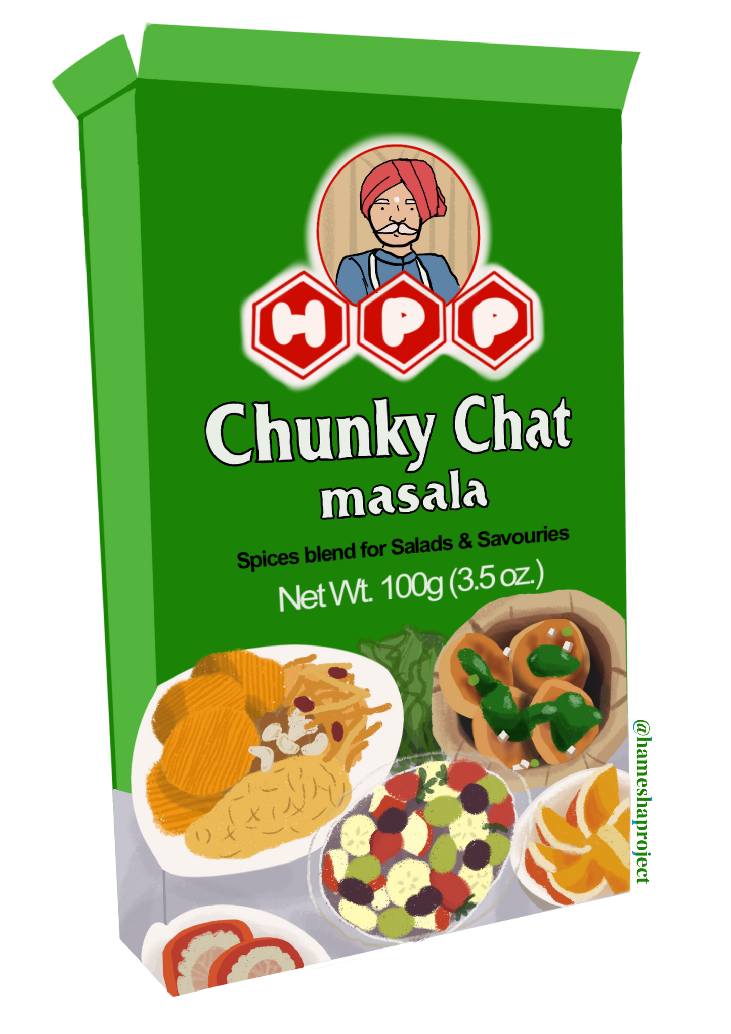 Chunky Chat Masala Sticker