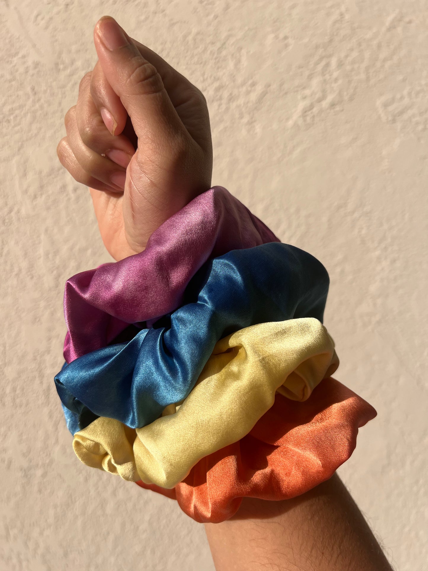 Naturally Dyed Jumbo Scrunchie