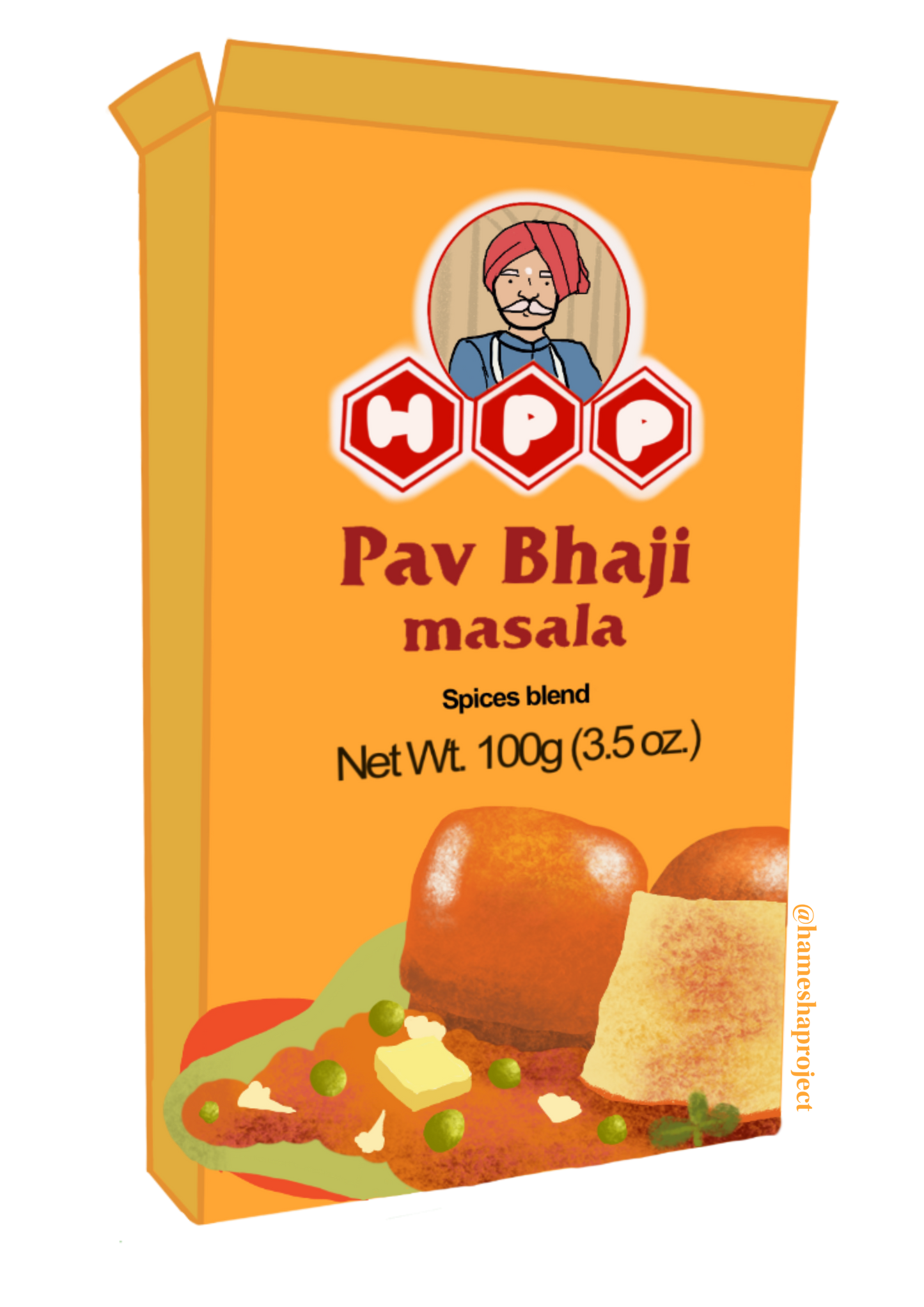 Pav Bhaji Masala Sticker