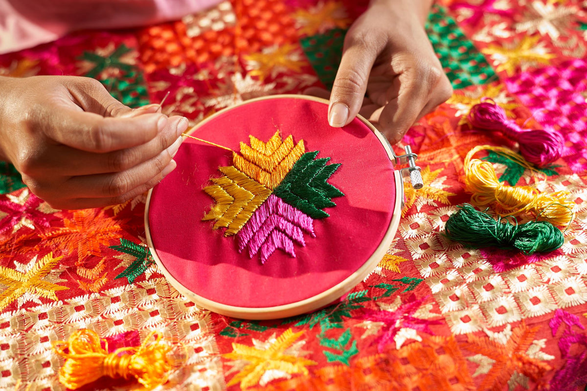 Phulkari Embroidery Kit